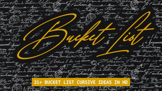 Bucket List name signatures